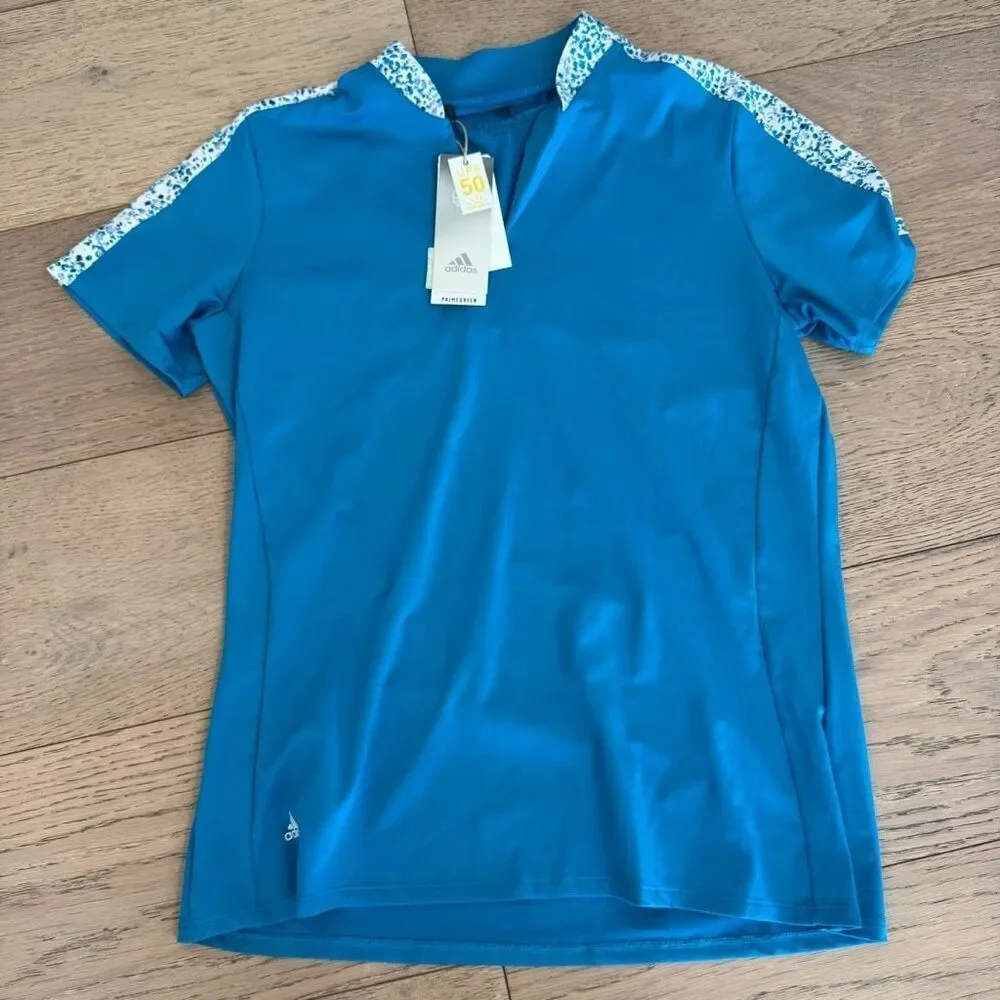 $60 adidas printed polo size medium m10